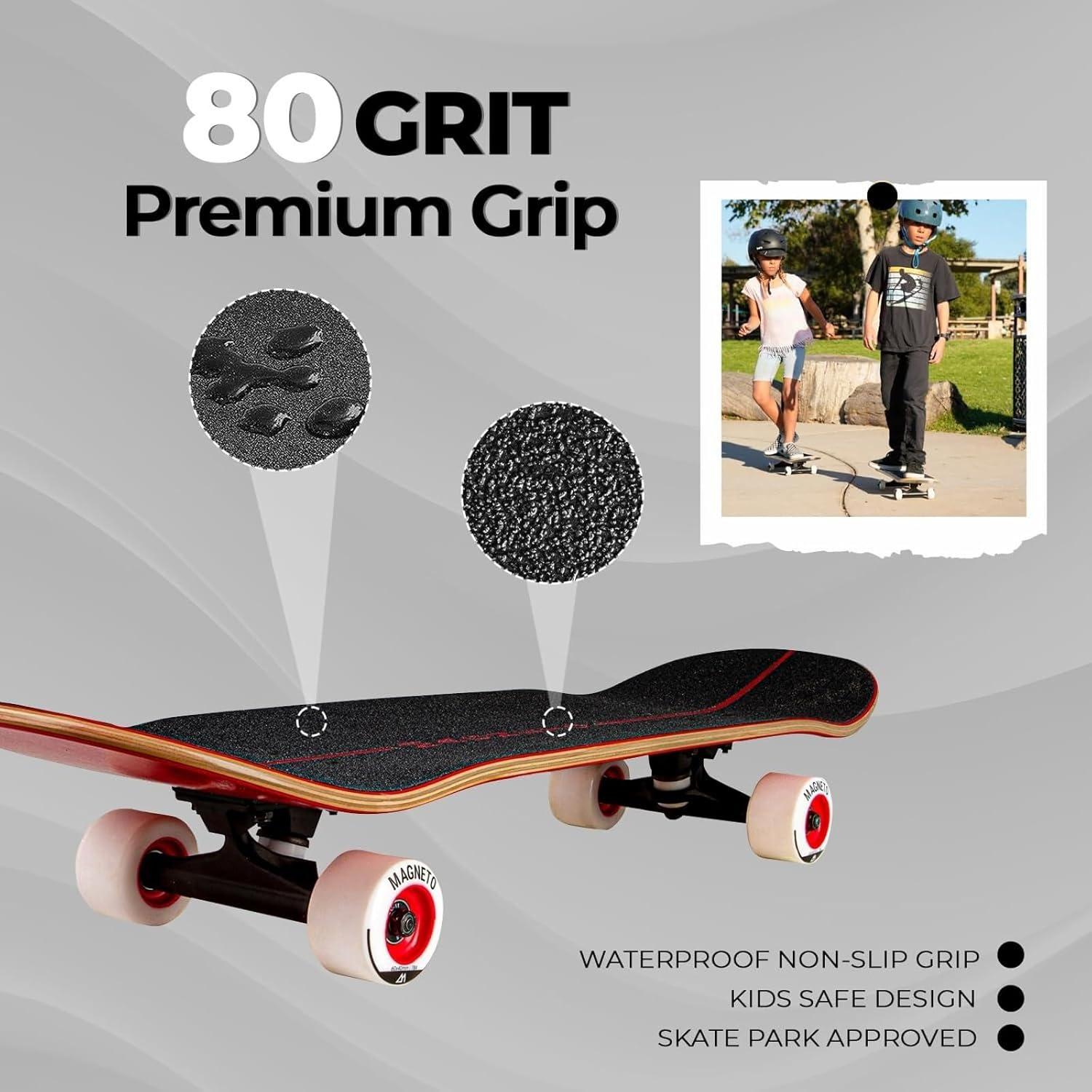 image:imageMagneto SUV Skateboards  Fully Assembled Complete 31 x 85 Standard Size  7 Layer Canadian Maple Deck  Designed for All Types of Riding Kids Adults Teens Men Women Boys Girls  Free Skate Tool