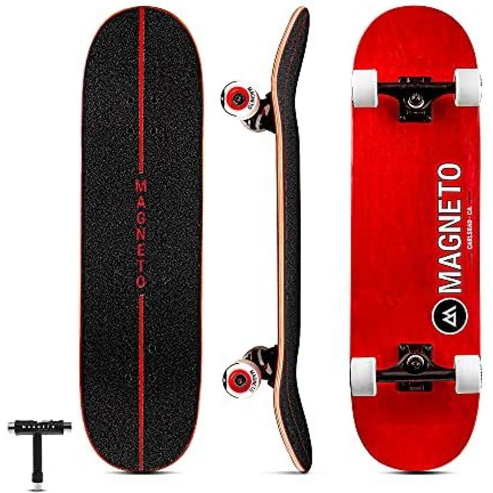 image:imageMagneto SUV Skateboards  Fully Assembled Complete 31 x 85 Standard Size  7 Layer Canadian Maple Deck  Designed for All Types of Riding Kids Adults Teens Men Women Boys Girls  Free Skate Tool