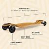 image:imageMagneto Longboards Bamboo Longboards for Cruising Carving FreeStyle Downhill and Dancing Bamboo Drop amp Fiberglass Through LongboardLow Glider