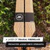 image:imageMagneto Slot Machine Skateboard  40 x 9  Premium Longboard  Bamboo Maple Fiberglass Construction  Barefoot Traction  Fully Assembled for Men Women Adults Teens  Free Skate Tool