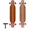 image:imageMagneto Longboards Bamboo Longboards for Cruising Carving FreeStyle Downhill and Dancing Bamboo Drop amp Fiberglass Through LongboardBrown
