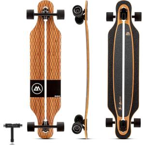 image:imageMagneto Slot Machine Skateboard  40 x 9  Premium Longboard  Bamboo Maple Fiberglass Construction  Barefoot Traction  Fully Assembled for Men Women Adults Teens  Free Skate Tool