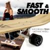 image:imageMagneto 44inch Kicktail Cruiser Longboard Skateboard  Bamboo amp Canadian Maple Deck  Ideal for Commuting Cruising Carving Downhill Riding  Suitable for Adults Teens amp Kids Black