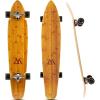 image:imageMagneto 44inch Kicktail Cruiser Longboard Skateboard  Bamboo amp Canadian Maple Deck  Ideal for Commuting Cruising Carving Downhill Riding  Suitable for Adults Teens amp Kids Black