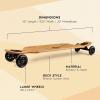 image:imageGlider Collection  40 x 925  Premium Longboard Skateboard  Large 100mm Wheels  Bamboo Deck with Hard Maple Core  Cruiser Carver  Fully Assembled for Beginners Adults Teens  Free Skate Tool