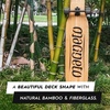 image:imageMagneto Dancer Longboard Skateboard  Smooth Carbon Fiber Cruiser Board  Kicktail Longboard Deck for Tricks Smooth Turns  46 x 95 Bamboo 70mm Wheels 7 Trucks