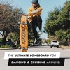 image:imageMagneto Dancer Longboard Skateboard  Smooth Carbon Fiber Cruiser Board  Kicktail Longboard Deck for Tricks Smooth Turns  46 x 95 Bamboo 70mm Wheels 7 Trucks