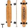 image:imageMagneto Dancer Longboard Skateboard  Smooth Carbon Fiber Cruiser Board  Kicktail Longboard Deck for Tricks Smooth Turns  46 x 95 Bamboo 70mm Wheels 7 Trucks